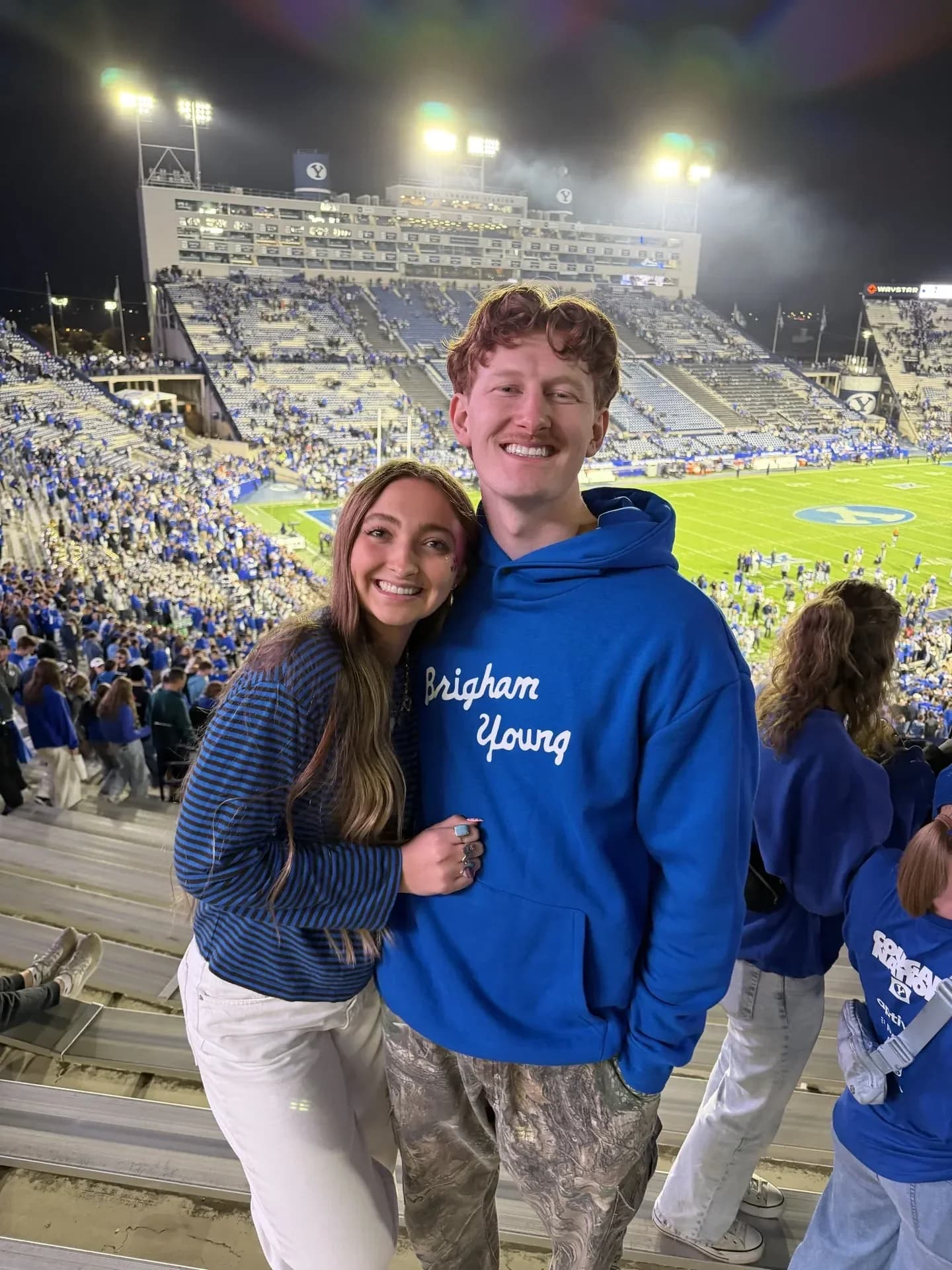 Jake and Ella at BYU game